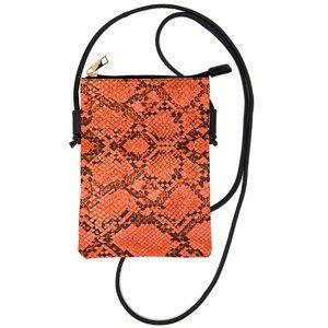 LOF Snake Skin Print Crossbody Bag